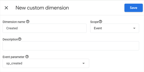 Site Analytics - GA Custom Dimension